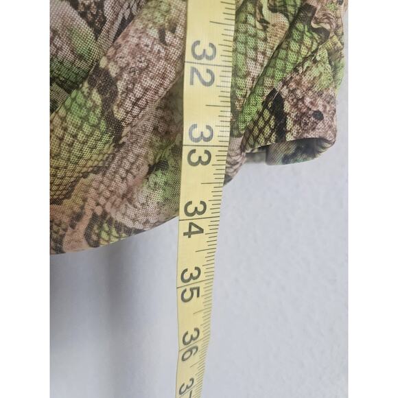 Dundas x Revolve Natasha Mini Dress Medium Snake Print Cut-Out Mesh Lined - Picture 16 of 16